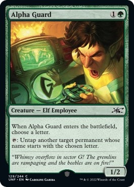 Image for Alpha Guard (Unfinity) (129) - Magic: The Gathering