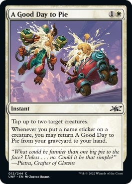 Image for A Good Day to Pie (Unfinity) (12) - Magic: The Gathering