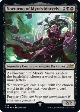 Image for Nocturno of Myra's Marvels (Galaxy Foil) (Unfinity) (368) - Magic: The Gathering