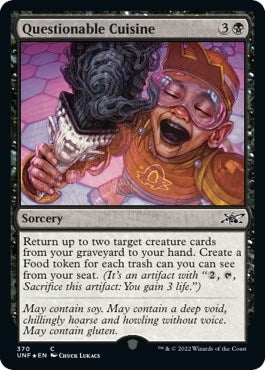 Image for Questionable Cuisine (Galaxy Foil) (Unfinity) (370) - Magic: The Gathering