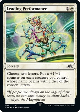 Image for Leading Performance (Galaxy Foil) (Unfinity) (304) - Magic: The Gathering