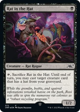 Image for Rat in the Hat (Galaxy Foil) (Unfinity) (372) - Magic: The Gathering