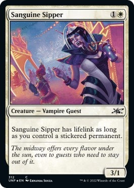 Image for Sanguine Sipper (Galaxy Foil) (Unfinity) (312) - Magic: The Gathering