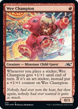 Image for Wee Champion (Galaxy Foil) (Unfinity) (413) - Magic: The Gathering