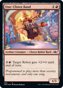Image for One-Clown Band (Galaxy Foil) (Unfinity) (403) - Magic: The Gathering