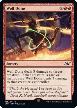 Image for Well Done (Unfinity) (128) - Magic: The Gathering