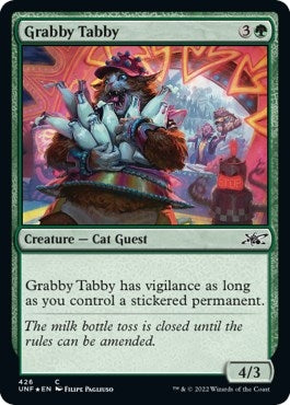 Image for Grabby Tabby (Galaxy Foil) (Unfinity) (426) - Magic: The Gathering