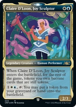 Image for Claire D'Loon, Joy Sculptor (Showcase) (Galaxy Foil) (Unfinity) (509) - Magic: The Gathering
