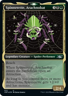 Image for Spinnerette, Arachnobat (Showcase) (Galaxy Foil) (Unfinity) (522) - Magic: The Gathering