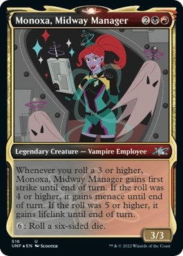 Image for Monoxa, Midway Manager (Showcase) (Galaxy Foil) (Unfinity) (516) - Magic: The Gathering
