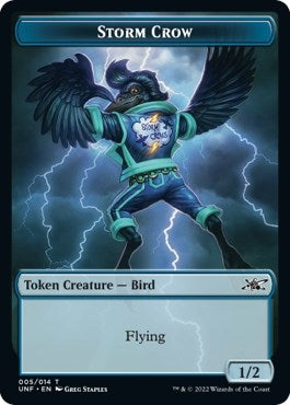 Image for Storm Crow Token (Unfinity) (5) - Magic: The Gathering