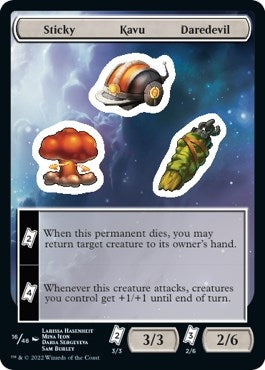 Image for Sticky Kavu Daredevil (Unfinity) (16) - Magic: The Gathering