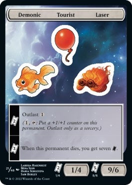 Image for Demonic Tourist Laser (Unfinity) (21) - Magic: The Gathering