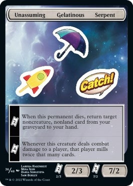 Image for Unassuming Gelatinous Serpent (Unfinity) (36) - Magic: The Gathering
