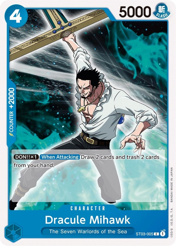 Image for Dracule Mihawk (Starter Deck 3: The Seven Warlords of The Sea) (ST03-005) - One Piece Card Game