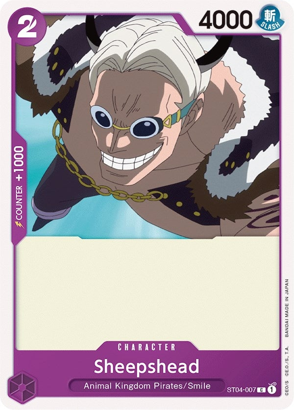 Image for Sheepshead (Starter Deck 4: Animal Kingdom Pirates) (ST04-007) - One Piece Card Game