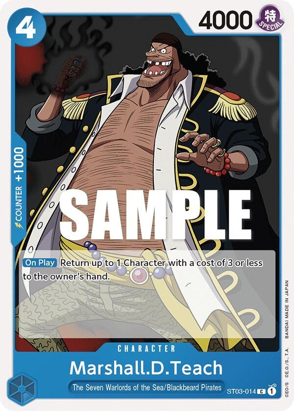 Image for Marshall.D.Teach (Starter Deck 3: The Seven Warlords of The Sea) (ST03-014) - One Piece Card Game
