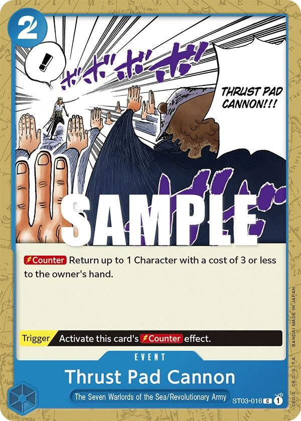 Image for Thrust Pad Cannon (Starter Deck 3: The Seven Warlords of The Sea) (ST03-016) - One Piece Card Game