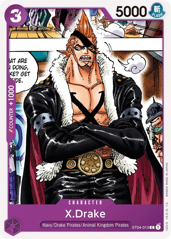 Image for X.Drake (Starter Deck 4: Animal Kingdom Pirates) (ST04-013) - One Piece Card Game