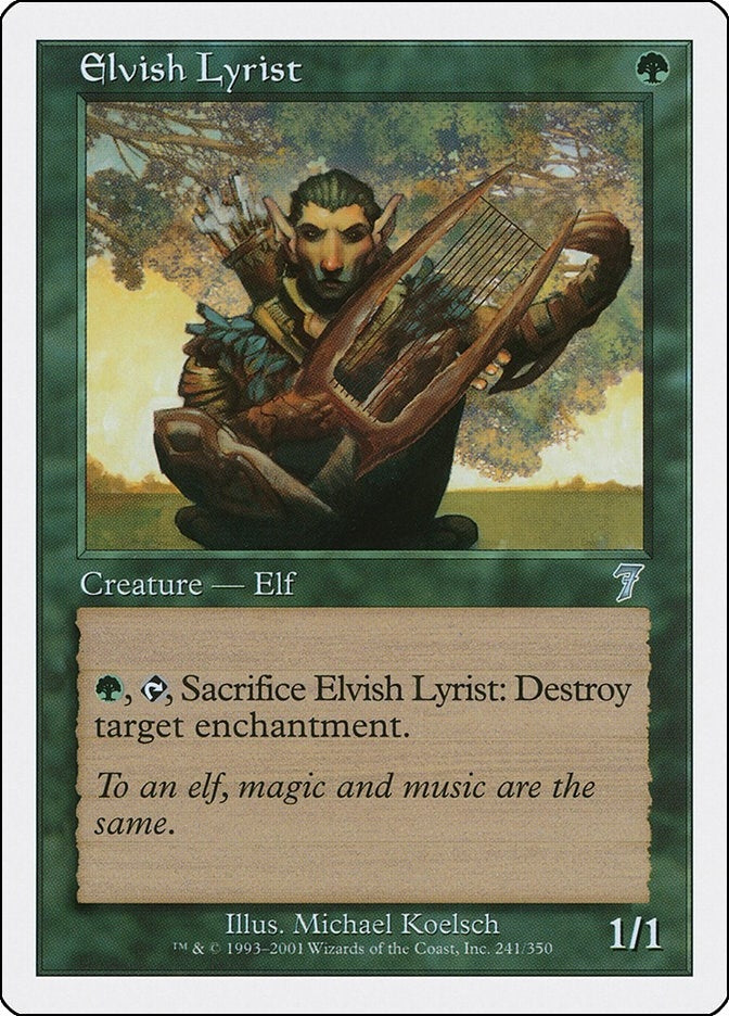 Image for Elvish Lyrist (7th Edition) (241) - Magic: The Gathering