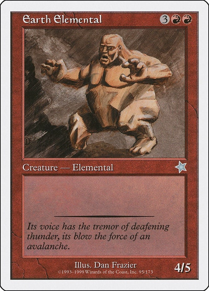 Image for Earth Elemental (Starter 1999) (95) - Magic: The Gathering
