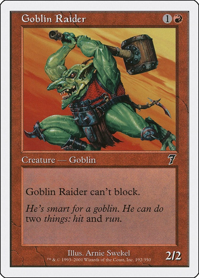 Image for Goblin Raider (7th Edition) (192) - Magic: The Gathering