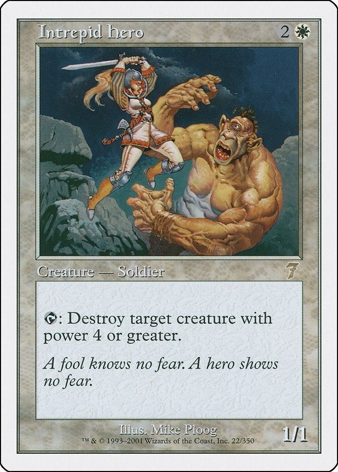 Image for Intrepid Hero (7th Edition) (22) - Magic: The Gathering