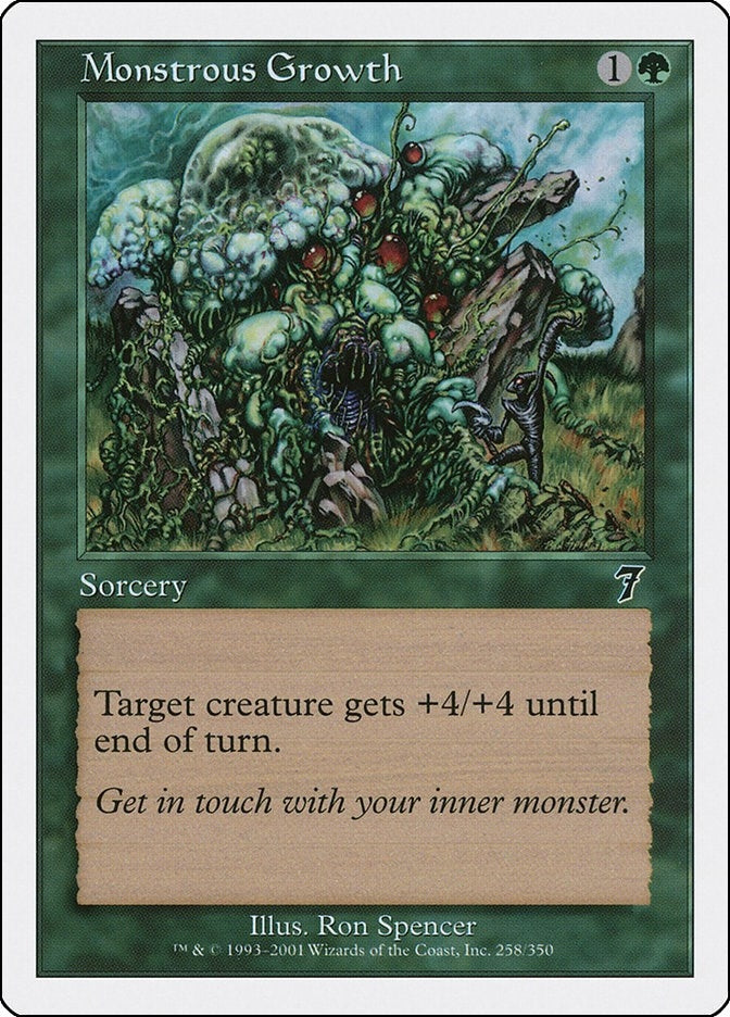 Image for Monstrous Growth (7th Edition) (258) - Magic: The Gathering