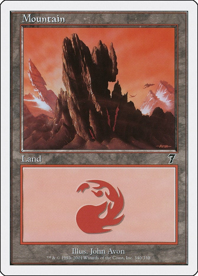 Image for Mountain (340) (7th Edition) (340) - Magic: The Gathering