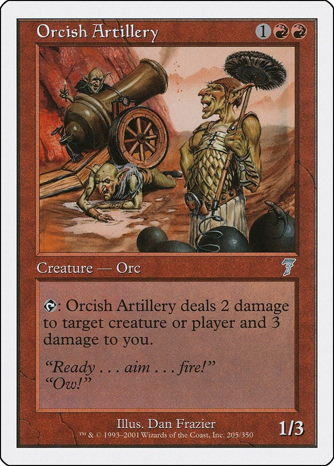 Image for Orcish Artillery (7th Edition) (205) - Magic: The Gathering