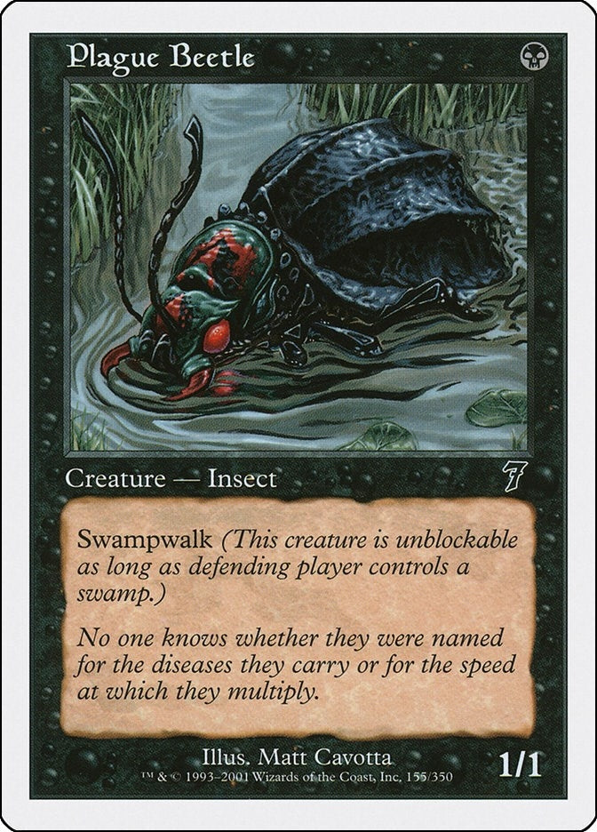 Image for Plague Beetle (7th Edition) (155) - Magic: The Gathering