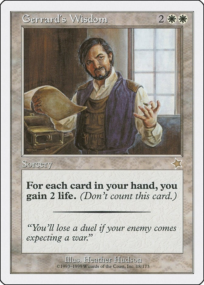 Image for Gerrard's Wisdom (Starter 1999) (18) - Magic: The Gathering