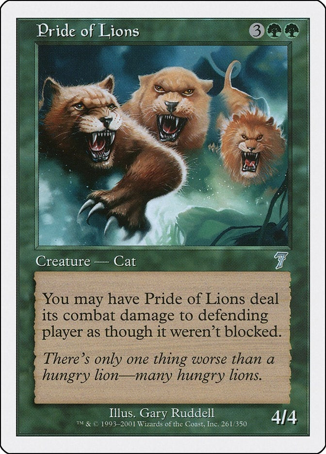 Image for Pride of Lions (7th Edition) (261) - Magic: The Gathering
