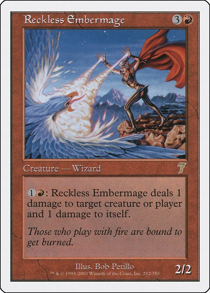 Image for Reckless Embermage (7th Edition) (212) - Magic: The Gathering