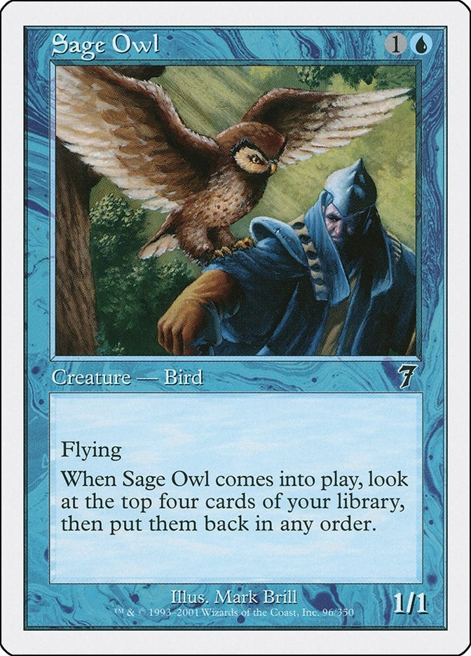 Image for Sage Owl (7th Edition) (96) - Magic: The Gathering