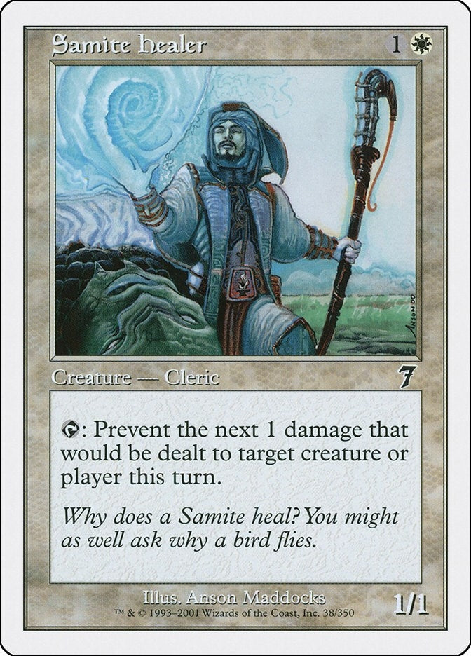 Image for Samite Healer (7th Edition) (38) - Magic: The Gathering