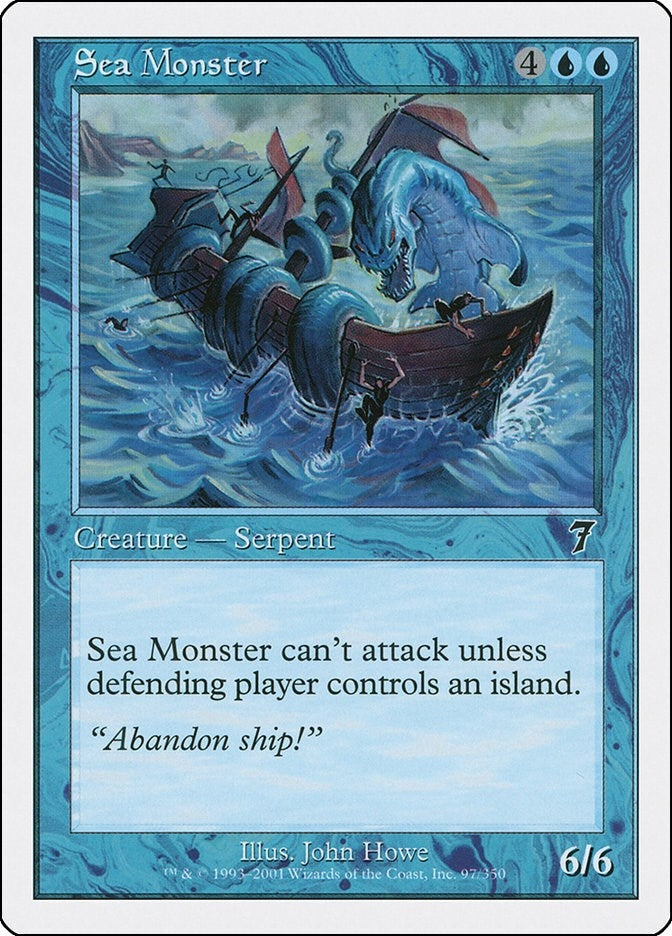 Image for Sea Monster (7th Edition) (97) - Magic: The Gathering