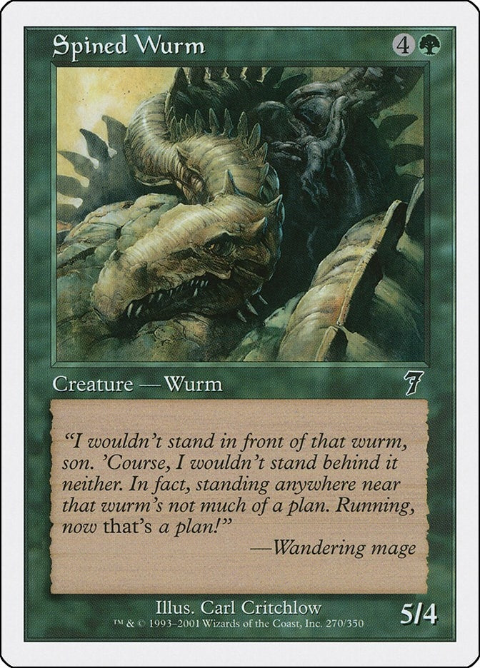 Image for Spined Wurm (7th Edition) (270) - Magic: The Gathering