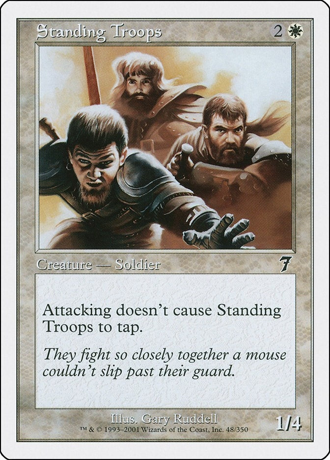 Image for Standing Troops (7th Edition) (48) - Magic: The Gathering