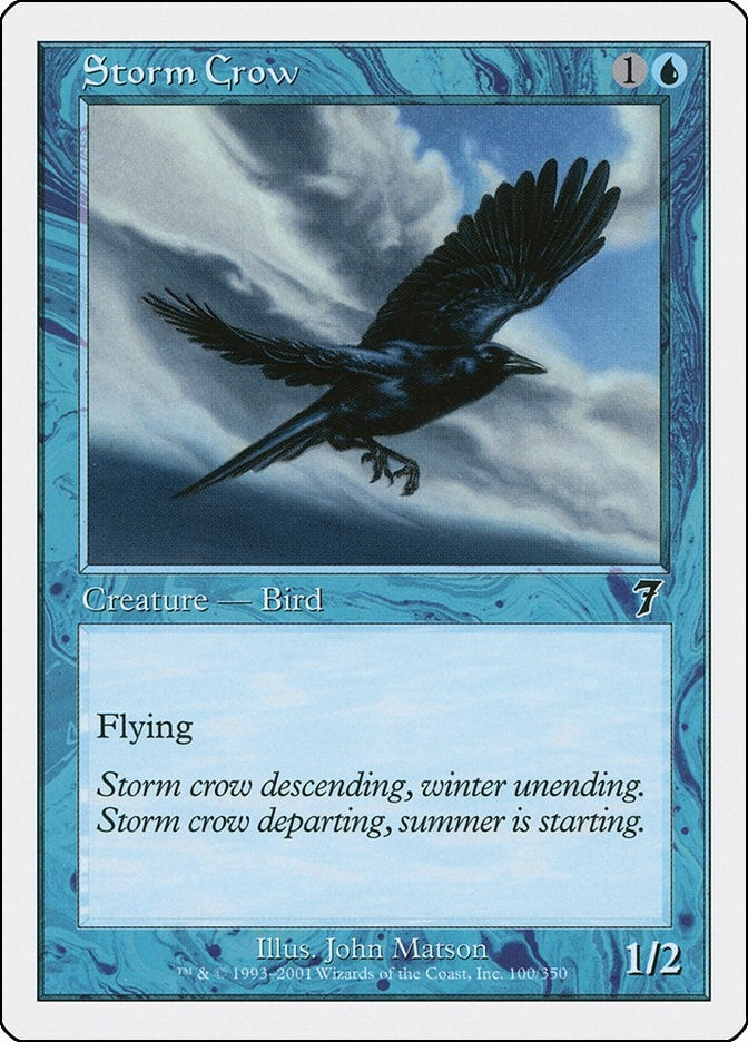 Image for Storm Crow (7th Edition) (100) - Magic: The Gathering