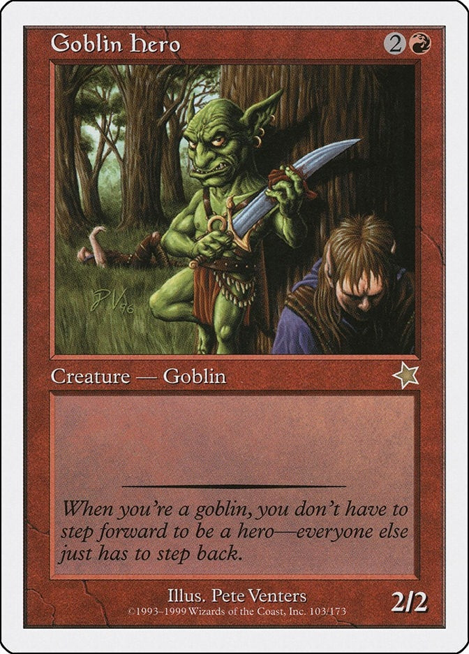 Image for Goblin Hero (Starter 1999) (103) - Magic: The Gathering