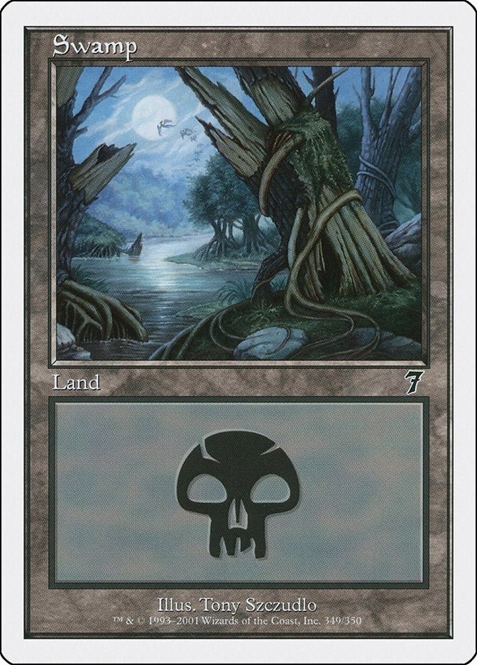 Image for Swamp (349) (7th Edition) (349) - Magic: The Gathering