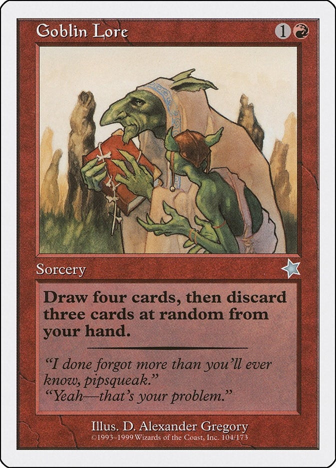 Image for Goblin Lore (Starter 1999) (104) - Magic: The Gathering