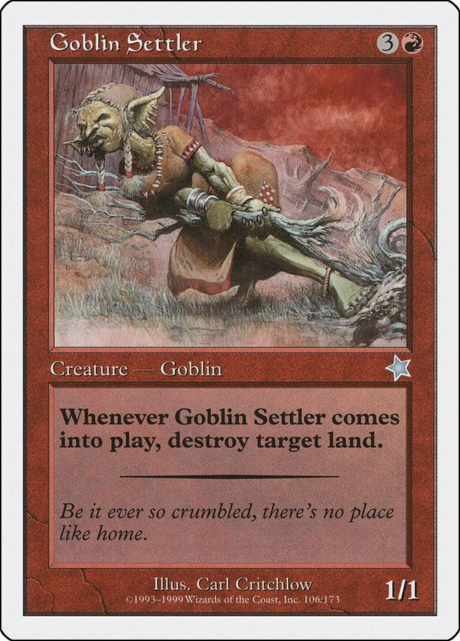 Image for Goblin Settler (Starter 1999) (106) - Magic: The Gathering