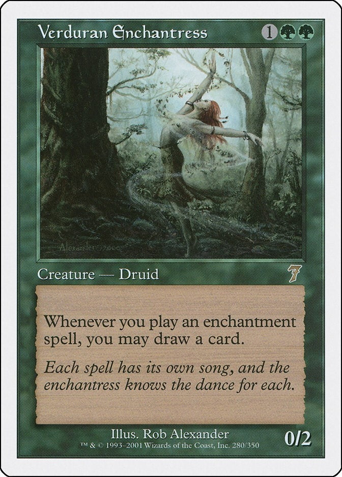 Image for Verduran Enchantress (7th Edition) (280) - Magic: The Gathering