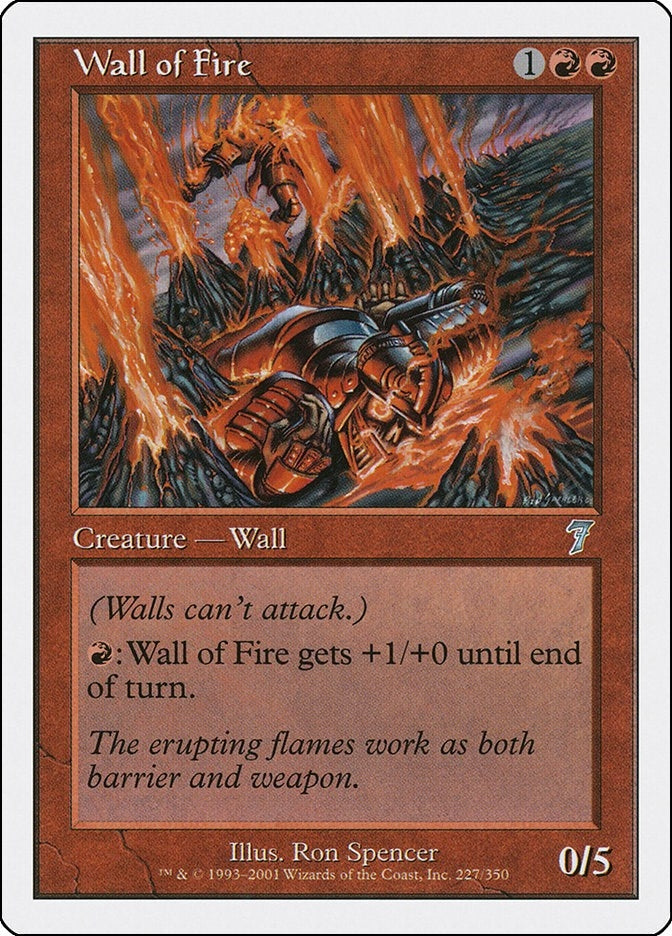Image for Wall of Fire (7th Edition) (227) - Magic: The Gathering