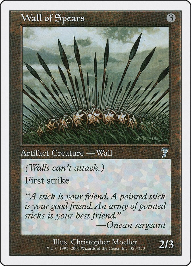 Image for Wall of Spears (7th Edition) (323) - Magic: The Gathering