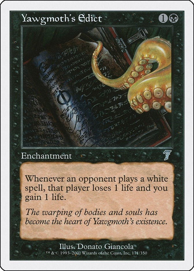 Image for Yawgmoth's Edict (7th Edition) (171) - Magic: The Gathering