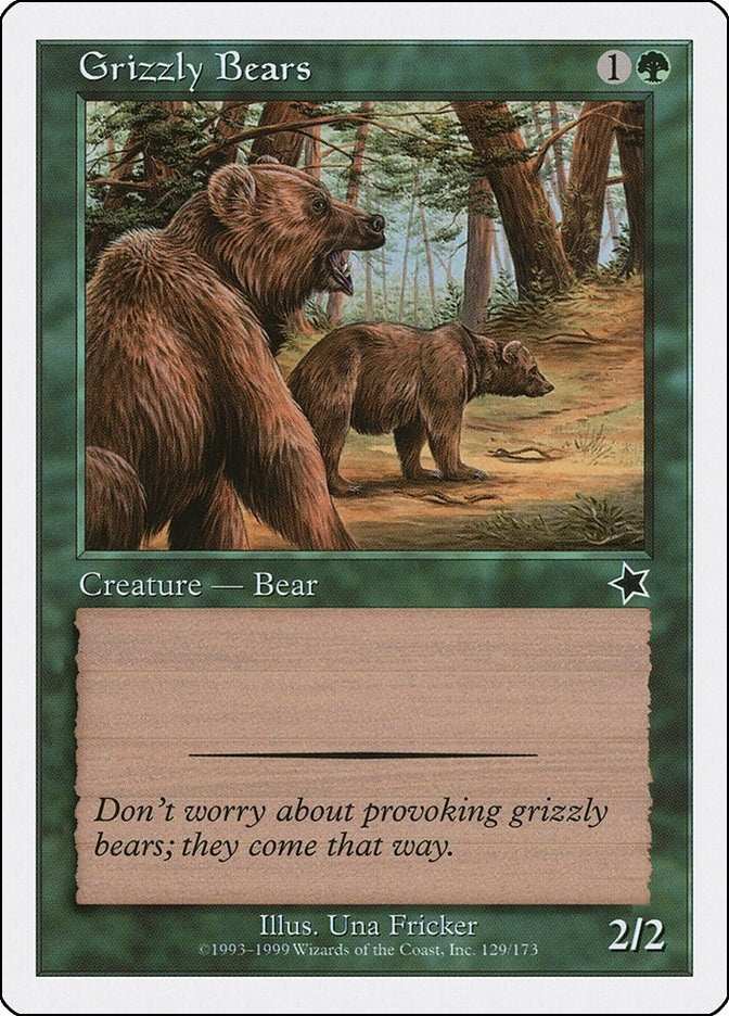 Image for Grizzly Bears (Starter 1999) (129) - Magic: The Gathering