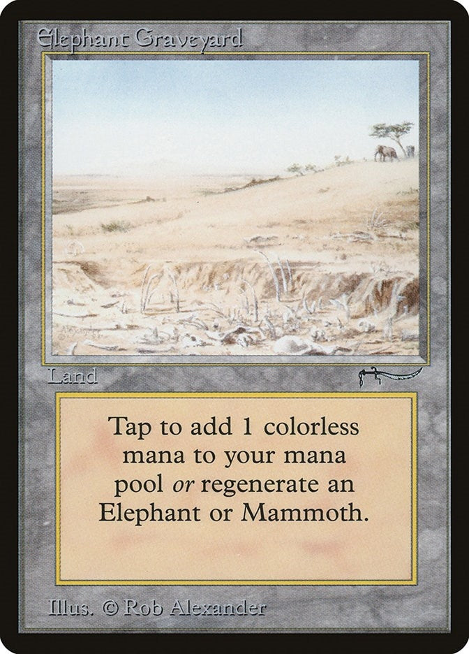 Image for Elephant Graveyard (Arabian Nights) - Magic: The Gathering